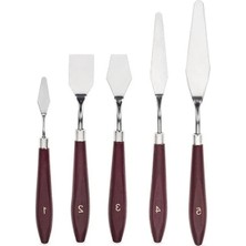 Larskas 5 Li Set Çelik Spatül, Resim ve Heykel Için Kullanım