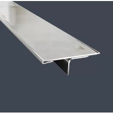 KC Inoks Metal Parke Geçiş Profili T Eşik Çıtası Gümüş Parlak 3 cm - 63 cm