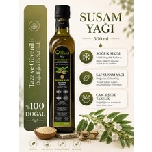 Oiliva Doğal Susam Yağı 500 ml Cam Şişe Soğuk Sıkım %100 Saf