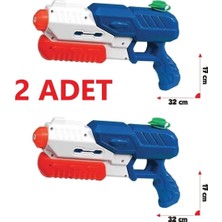 Brother Toys 2 Adet 600 ml Koyu Mavi Su Tabancası Seti Çocuklar Için Eğlenceli Oyun