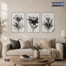 Akıllı Kağıt Statik Tutunma Özellikli Tablo - Poster Çiçek (Model- 93)