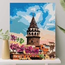 Larskas Numaralı Boyama Tuval Seti Fırça ve Boya Dahil
