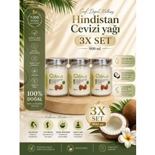 Oiliva %100 Doğal Hindistan Cevizi Yağı 2X300 ml – Soğuk Sıkım – Cam Şişe – Katkısız ve Saf
