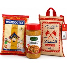 Mahmood Rice Basmati Pirinç 900 gr + Al Şalan Basmati Pirinç 1 kg + + Zad Alkhaleej Acılı Köri Baharatı 250 gr