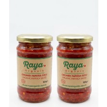 Raya Organik Organik Paprika Acı Sos 320 gr 2'li Paket – Acı Biber Sosu