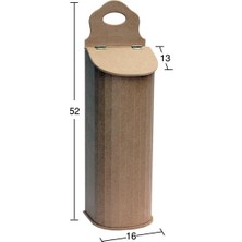 Ehobici Ahşap Bombe Poşetlik 52X16CM KU336