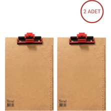 Temel A4 Ahşap Sekreterlik Otomatik Mekanizmalı Kalem Tutma Aparatlı 2li Set