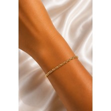 Solenya cm Singapur Model Zincir Gold Renk Kadın Bileklik