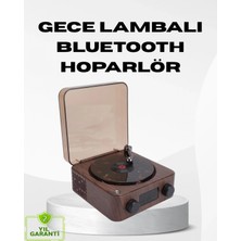 MiraLive Dekoratif Gece Işığı Bluetooth Hoparlör Dijital Saat Çok Yönlü Sesli Aydınlatma