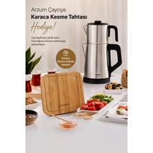 Arzum Çaycı Inox 1800 W 1.8 Litre Su Kapasitesi 1litre Demlik