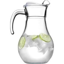Larskas Şeffaf Kapaklı 1800 ml Kapasiteli Sürahi Hediye Kutusunda