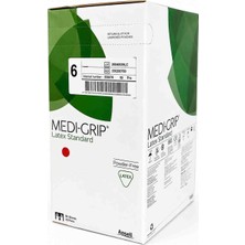 Ansell Medi Grip Pudrasiz Cerahi Lateks Eldiven 6 No 50 Çift