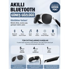 Qstar G01 Akıllı Güneş Gözlüğü Arabada Müzik Dinle Konuş Sesli Asistana Bağlan Polarize Akıllı Gözlük
