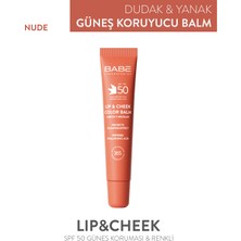 Babe Laboratorios Lip&Cheek Balm Nude SPF50 20ml - Dudak ve Yanak Balmı