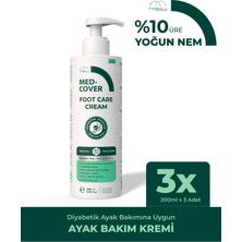 Med-Cover Ayak Bakım Kremi x 3 Adet– Uyumlu & Hassas Ciltlere Özel (%10 Üre, Shea Butter, Beeswax)