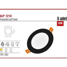 Ycl ALP-1218 Sarı 4000K Siyah Kasa -5 adet-