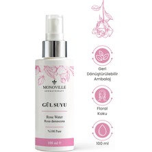 Monoville Gül Suyu 100 ml Sprey Başlıklı (Rose Water)