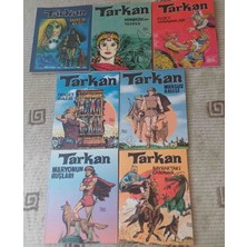 Tarkan Dunya Yayıncılık 7 Adet Cılt 1 Cılt Eksıklı Kuzey Canavarı Eksık Siyah Beyaz Buyuk Ebat Ciltli