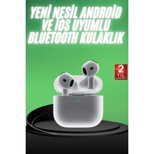 MiraLive Yeni Nesil Bluetooth Kulaklık Beyaz Çağrı Cevaplayabilen Kablosuz