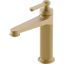 Creavit Lidya Lavabo Armatürü Brush Gold