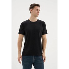 Kly Pijama Kly T-521 Erkek Pamuklu Modal Sıfır Yaka Yarım Kol Tişört