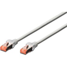 DIGITUS , DK-1644-010 , Cat.6 Patch Kablo, S-FTP, Halogenfree, AWG 27/7, 1 metre, Gri Renk