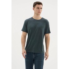 Kly Pijama Kly T-521 Erkek Pamuklu Modal Sıfır Yaka Yarım Kol Tişört