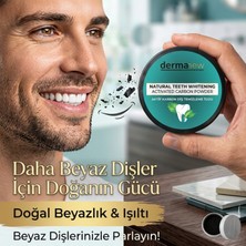Dermanew Aktif Karbon Diş Temizleme Tozu – Doğal Beyazlık ve Yoğun Leke Karşıtı Bakım (50 Gr)