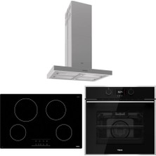 Teka Siyah Ankastre Set (Hlb 840 Ss Bk -Tb 770- Dh4 Isla)