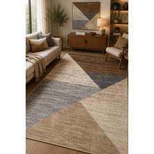 Norella Home Modern Geometrik Desenli Kaymaz Taban Yıkanabilir Halı Salon Halısı Koridor Halısı Antre Halısı Oturma Odası Yatak Odası Halısı