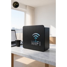 Wifi Modem Gizleme Kutusu -  Metal Dekoratif Router Kapağı  - Kablo Düzenleme Kutusu