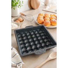 Evsane 32 cm Kartopu Döküm Kek Kalıbı Çoklu Lokmalık ( 320*280*65 mm )