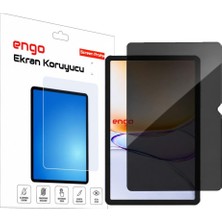 Engo Tecno Megapad Se Hayalet Ekran Koruyucu Yandan Görünmeyen Anti-Spy Gizlilik (Privacy), 9H Nano Kırılmaz Cam 11 İnç
