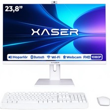 Xaser XS003 Intel Core i3-2120 8GB RAM 512GB SSD 23.8" Full HD VESA Uyumlu Webcam Wi-Fi Bluetooth FreeDOS All In One Bilgisayar