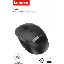 Lenovo N260 Kablosuz Sessiz Mouse Siyah 870042253