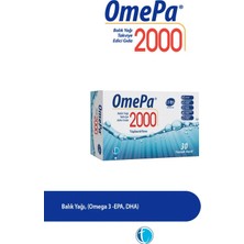 Omepa 2000 30 Yumuşak Kapsül Balık Yağı Takviye Edici Gıda Türkiye Menşeli