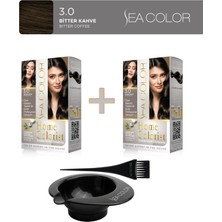 Sea Color 2'li Paket Home Colorist Set Boya 3.0 Bitter Kahve , Boya Tası ve Fırça Hediye!