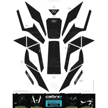 Honda Adv 350 Tank Pad Fuul Set