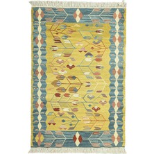 Soho Antiq Bluesy El Dokuma Yün Kilim 113X173 cm