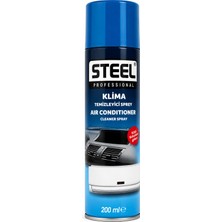 Stell Steel Klima Temizleyici Sprey 200 ml Ev ve Araç Klima Temizleme Köpüğü Koku Giderici