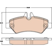 Fren Balatası Dj Parts BP2174 Sprinter 2006-2018 Crafter 2006-2018 Oem 0044206920