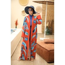 NS Tasarım Fırça Desen Kimono
