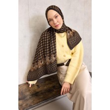 Silk Home Floş Viskon Organik Şal Halat Desenli Akışkan Dökümlü 75X195