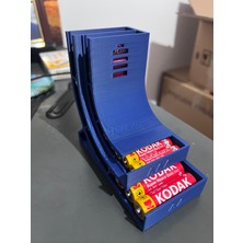 Filamel Kaydıraklı Pil Kutusu - Aa Kalem ve Aaa Ince Pil Düzenleyici Organizer Stand