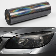 Kaufhier Petek Desenli 3D Colormatik Far Filmi Stop Fosu 1MX30CM Açık Siyah
