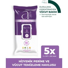 A-Safe Hijyenik Perine ve Vücut Temizleme Havlusu x 5 Adet