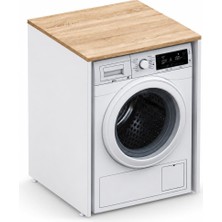 Aqua Bagno Urban Smartbox Çamaşır Makinesi Dolabı - Somono Meşe - Beyaz | 50.03.01.02.01