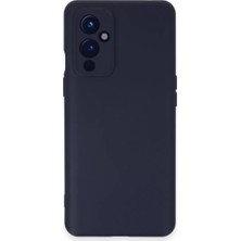 Kaufhier One Plus 9 Kılıf Nano Içi Kadife Silikon  Lacivert