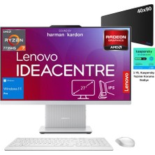 Lenovo ıdeacentre 27ARR9 Aıo Ryzen7 7735HS 8gb 512GB SSD 27" Fhd W11PRO All In One Bilgisayar - Webzone Xxl Mouse Pad Wz1