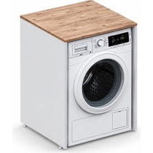 Aqua Bagno Urban Smartbox Çamaşır Makinesi Dolabı,  Atlantik Çam -Beyaz | 50.03.01.03.01